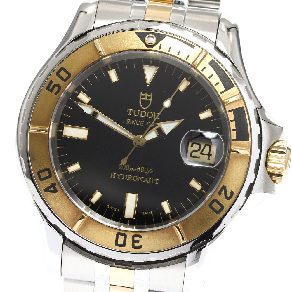 TUDOR Prince Date Hydronaut 89193P Black Dial Automatic Men's Watch_909045