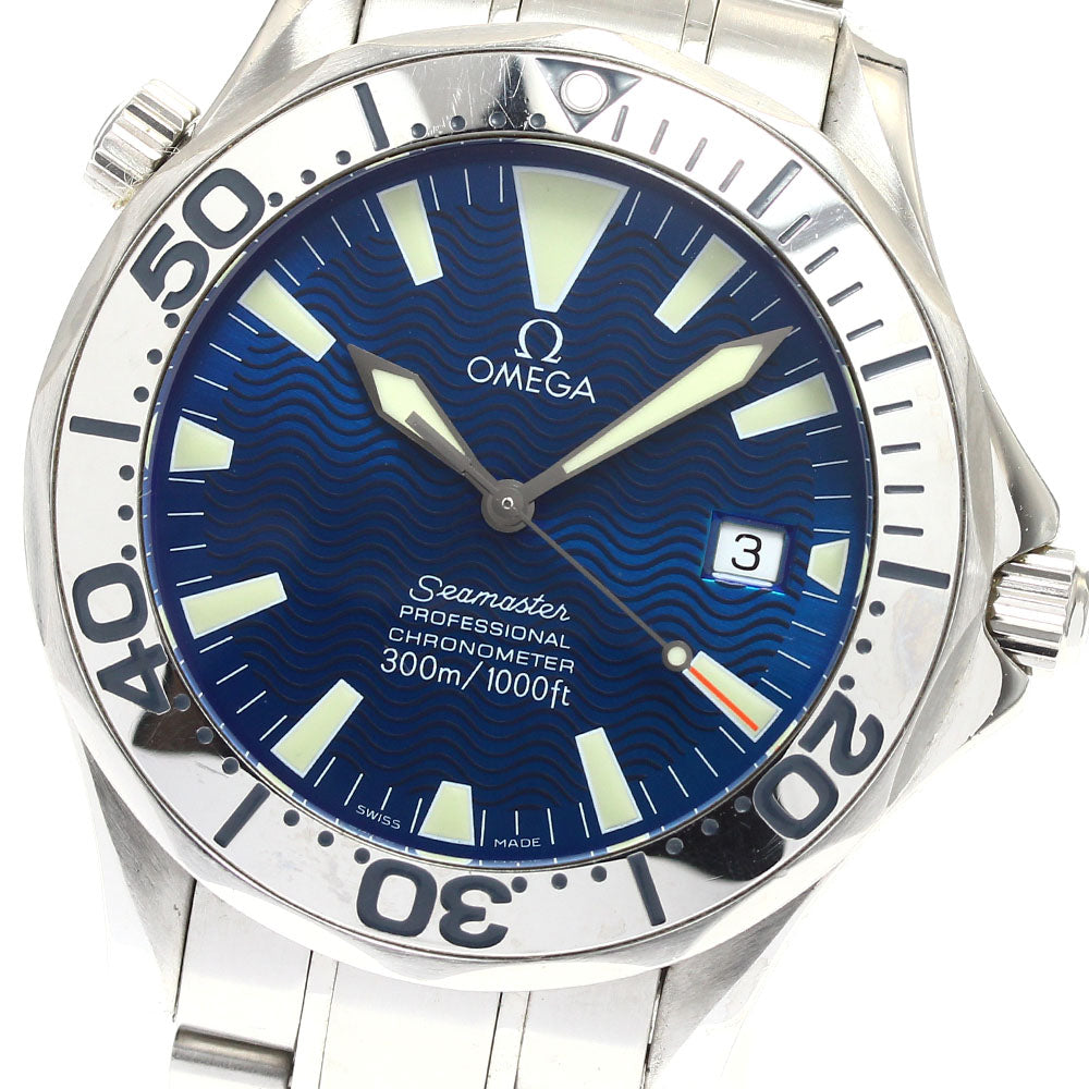 OMEGA Seamaster300 2255.80 Date blue Dial Automatic Men's Watch_909046