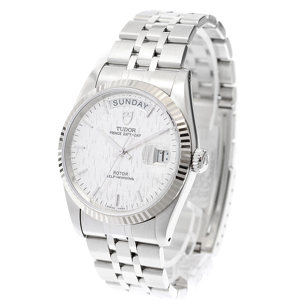 TUDOR Prince Date Day 76214 WG bezel Silver Dial Automatic Men's Watch_909050
