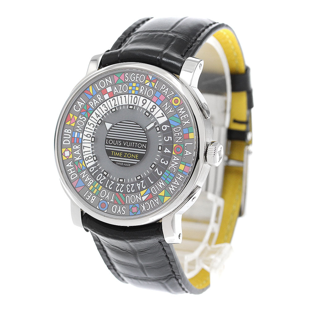 LOUIS VUITTON Escal time zone Q5D20 World time gray Dial Automatic Men's Watch_909058