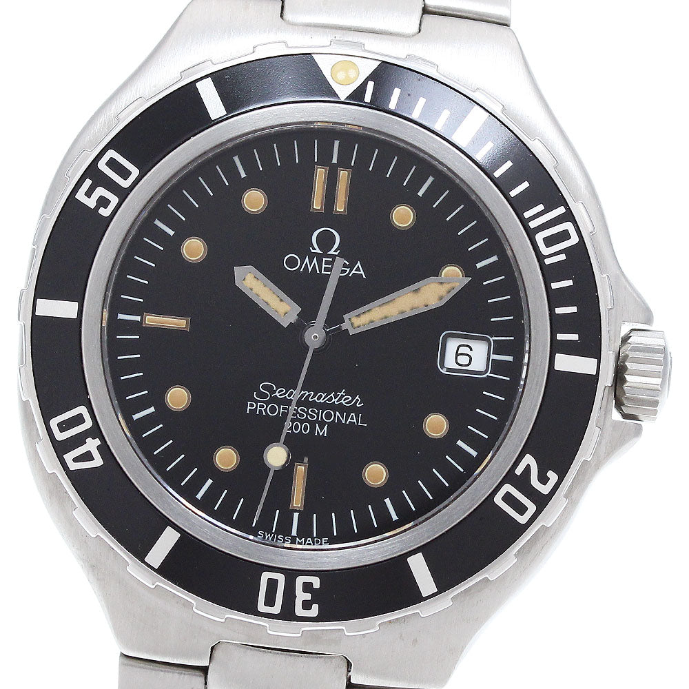 OMEGA Seamaster200 Date black Dial Quartz Men's Watch_909077