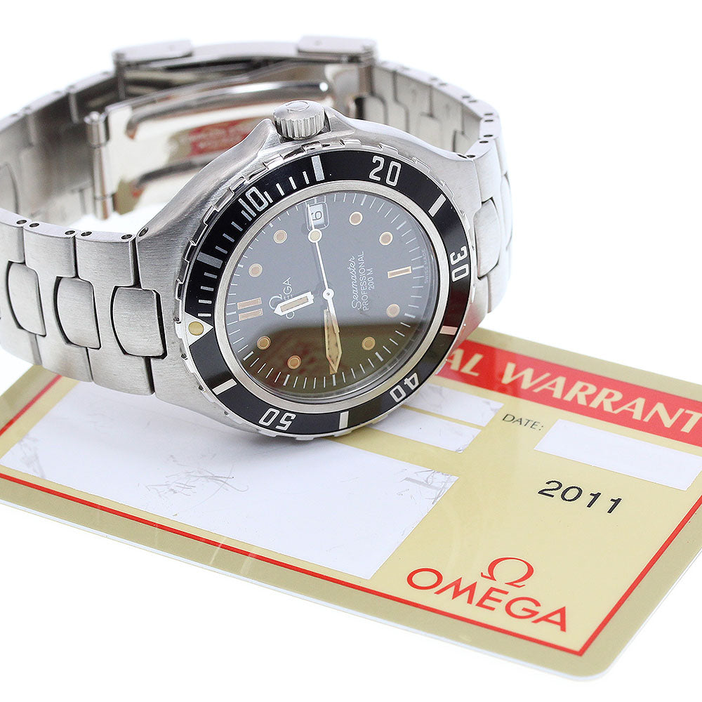 OMEGA Seamaster200 Date black Dial Quartz Men's Watch_909077