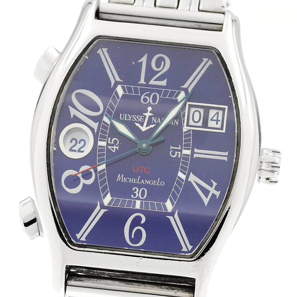 Ulysse Nardin Michelangelo UTC 223-48 Navy Dial Automatic Men's Watch_909080