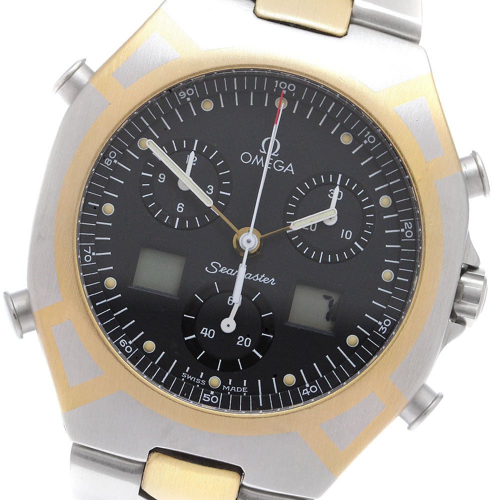 OMEGA Seamaster Polaris Chronograph black Dial Quartz Men's Watch_909088