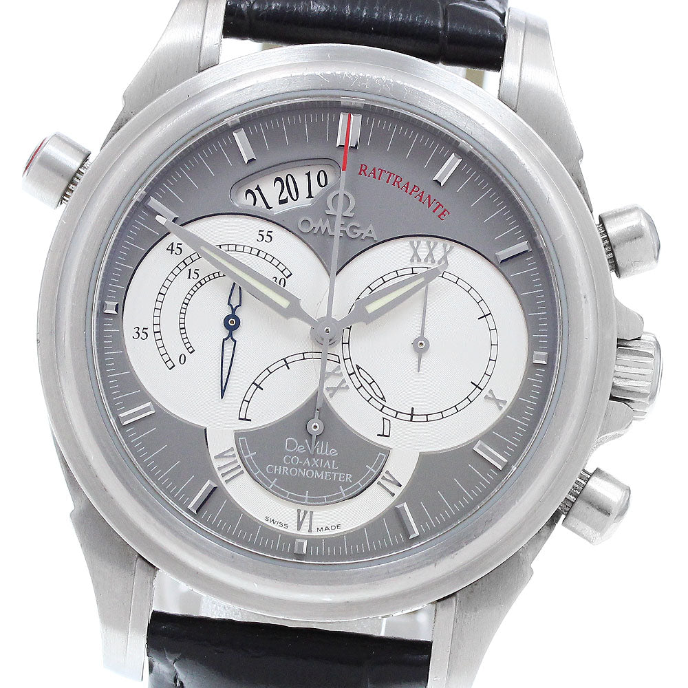 OMEGA De Ville Co-Axial Rattrapante 4848.40.31 Chronograph gray Dial Automatic Men's Watch_909092
