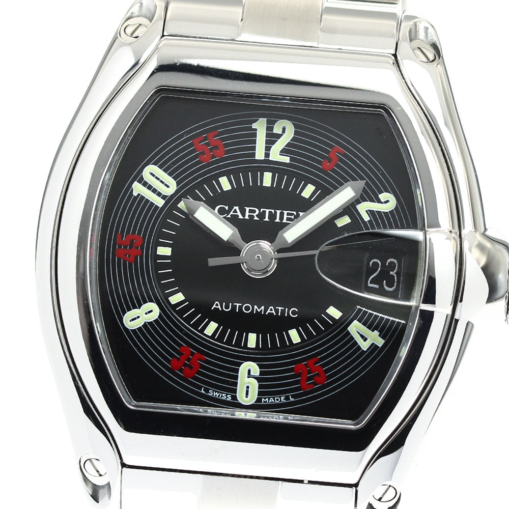 CARTIER Roadster LM W62002V3 Date black Dial Automatic Men's Watch_909107