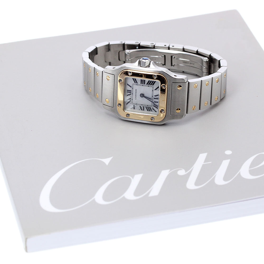 CARTIER Santos GalbeeSM W20103C4 White shell Dial Quartz Ladies Watch_909121