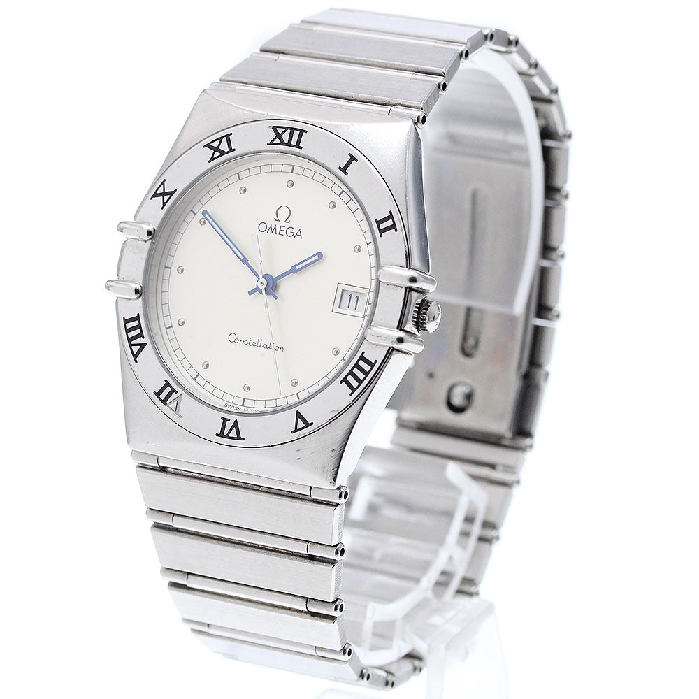 OMEGA Constellation Date Silver Dial Quartz Men's Watch_909125