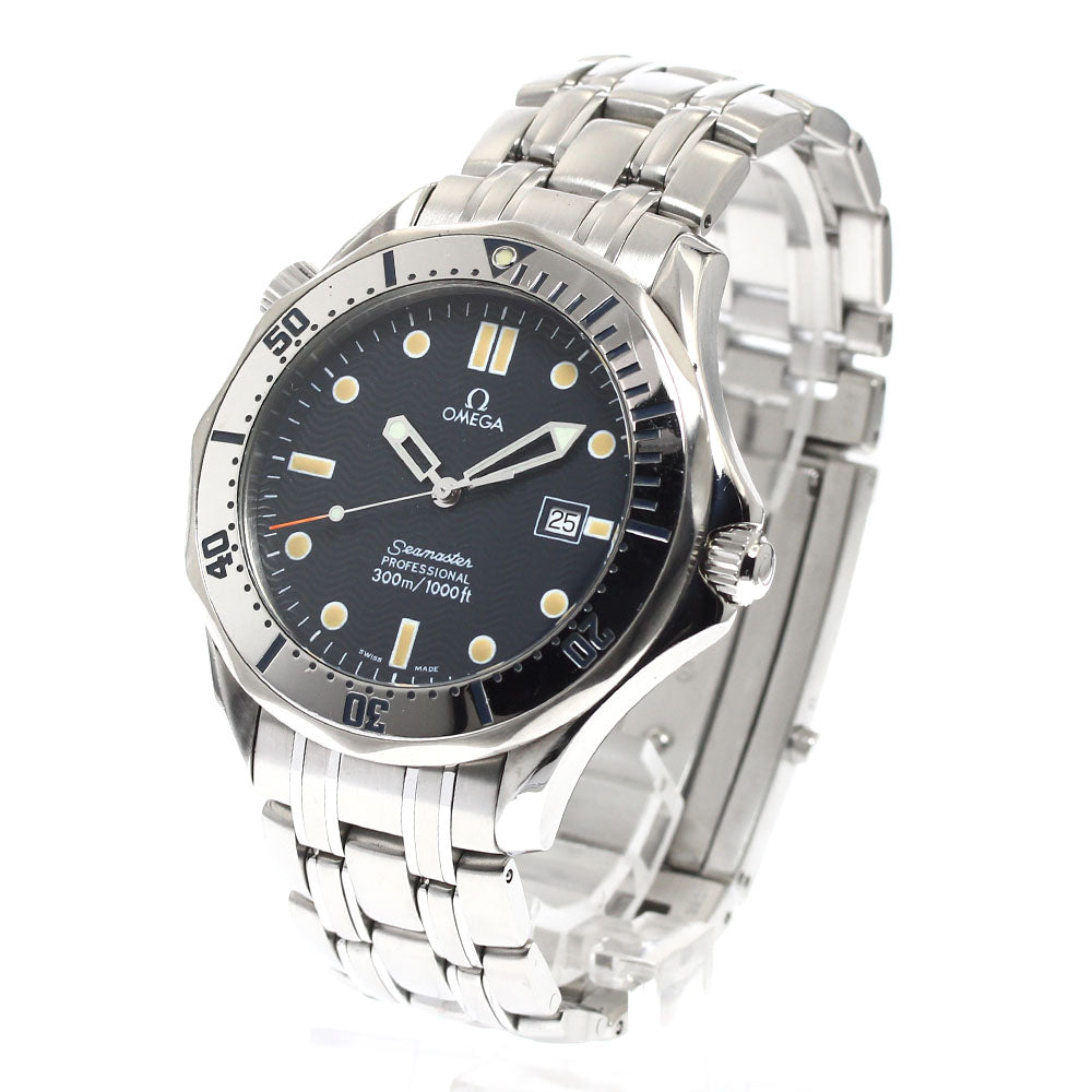 OMEGA Seamaster300 Professional 2542.80 Date Navy Dial Quartz Men's Watch_909144