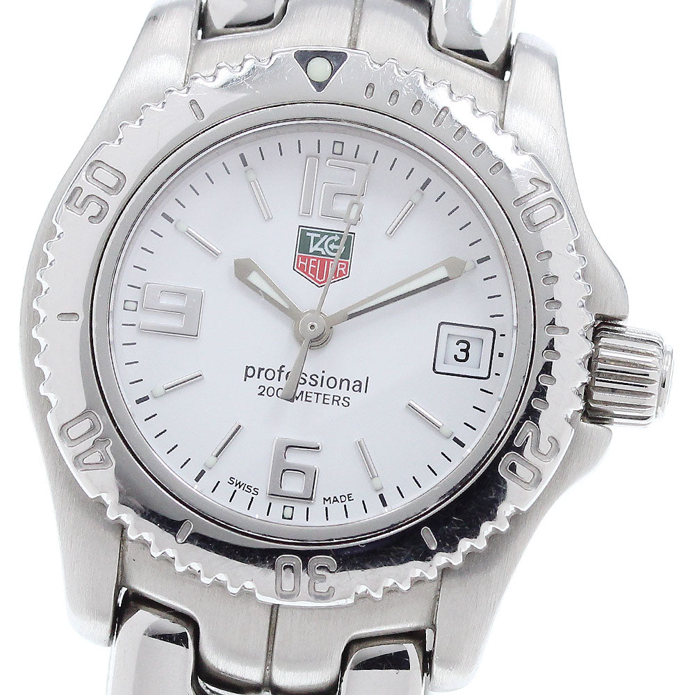 TAG HEUER Link WT1414 Date White Dial Quartz Ladies Watch_909147
