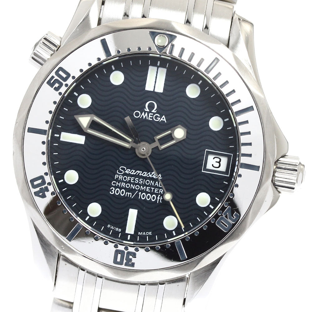 OMEGA Seamaster Diver 300M 2552.80 Date Navy Dial Automatic Boy's Watch_909153