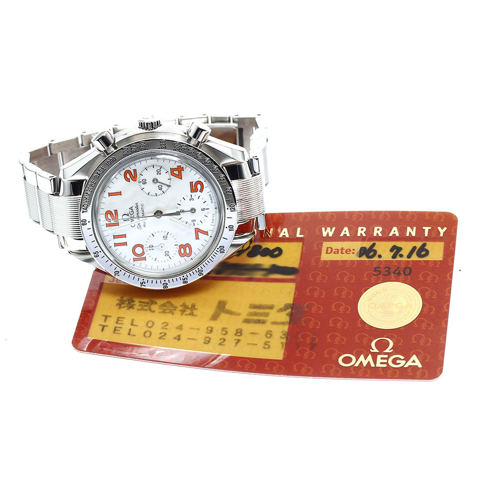 OMEGA Speedmaster 3534.78 Chronograph White shell Dial Automatic Men's Watch_909163