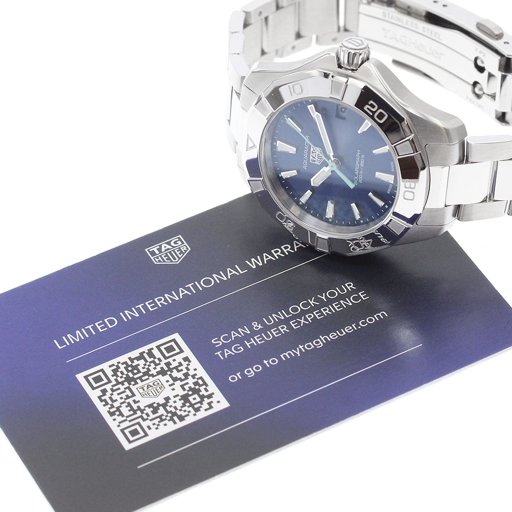 TAG HEUER Aqua racer WBP1311 Solar Powered Graph Blue Dial Quartz Boy's_909164