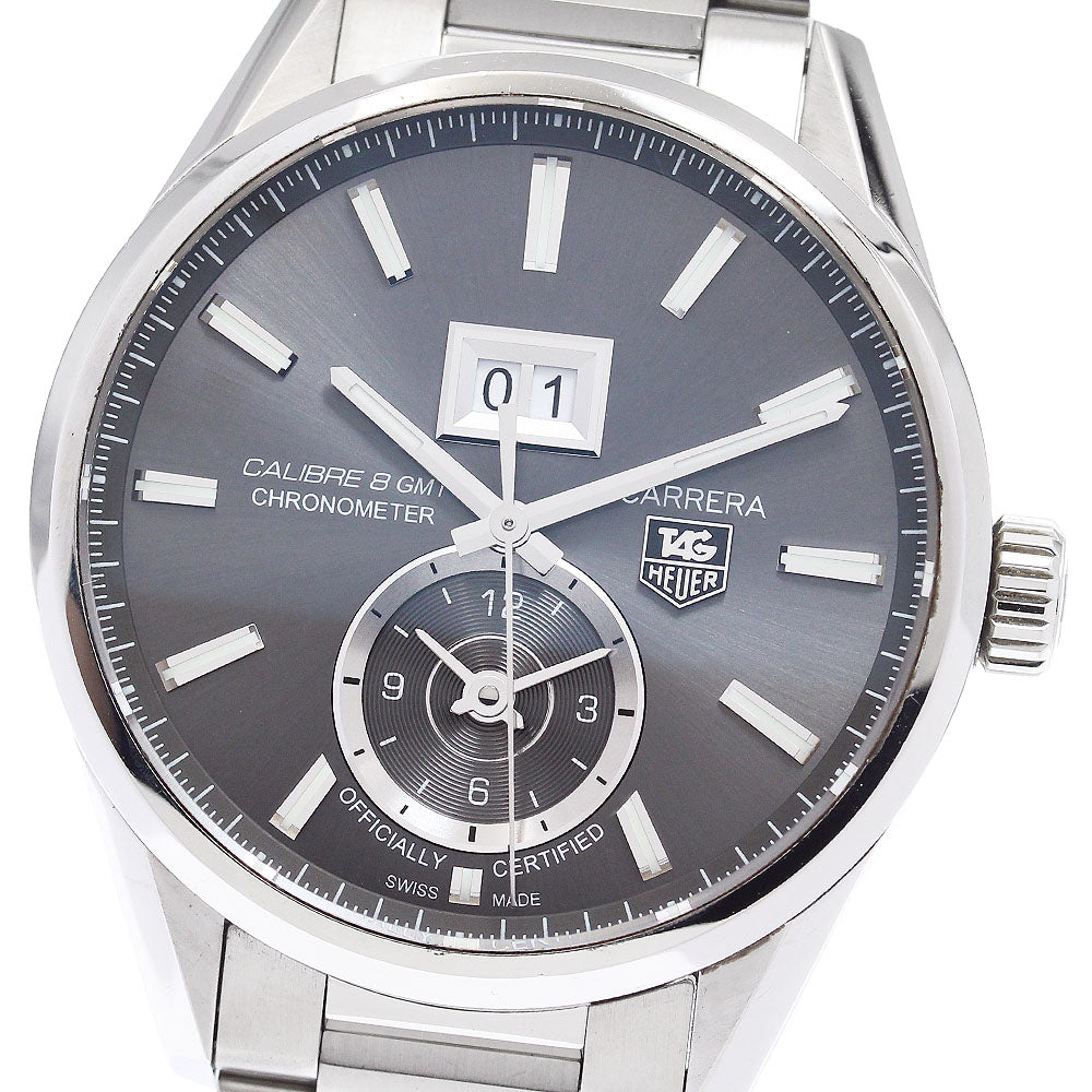 TAG HEUER Carrera WAR5012-0 Caliber 8 GMT gray Dial Automatic Men's Watch_909187