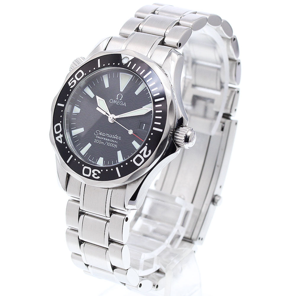 OMEGA Seamaster300 2262.50 Date black Dial Quartz Boy's Watch_909189