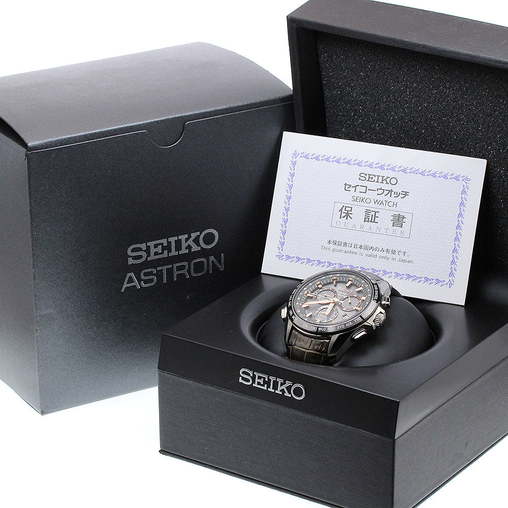 SEIKO Astron SBXB023/8X82-0AB0-1 Date gray Dial Solar Powered Radio Men's Watch_909195