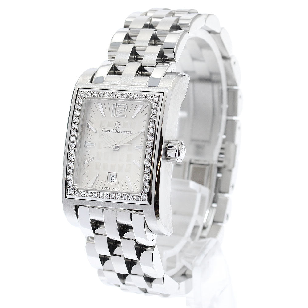 CARL F.BUCHERER ANTECEDO 956.752 Diamond Bezel Quartz Ladies Watch_909536