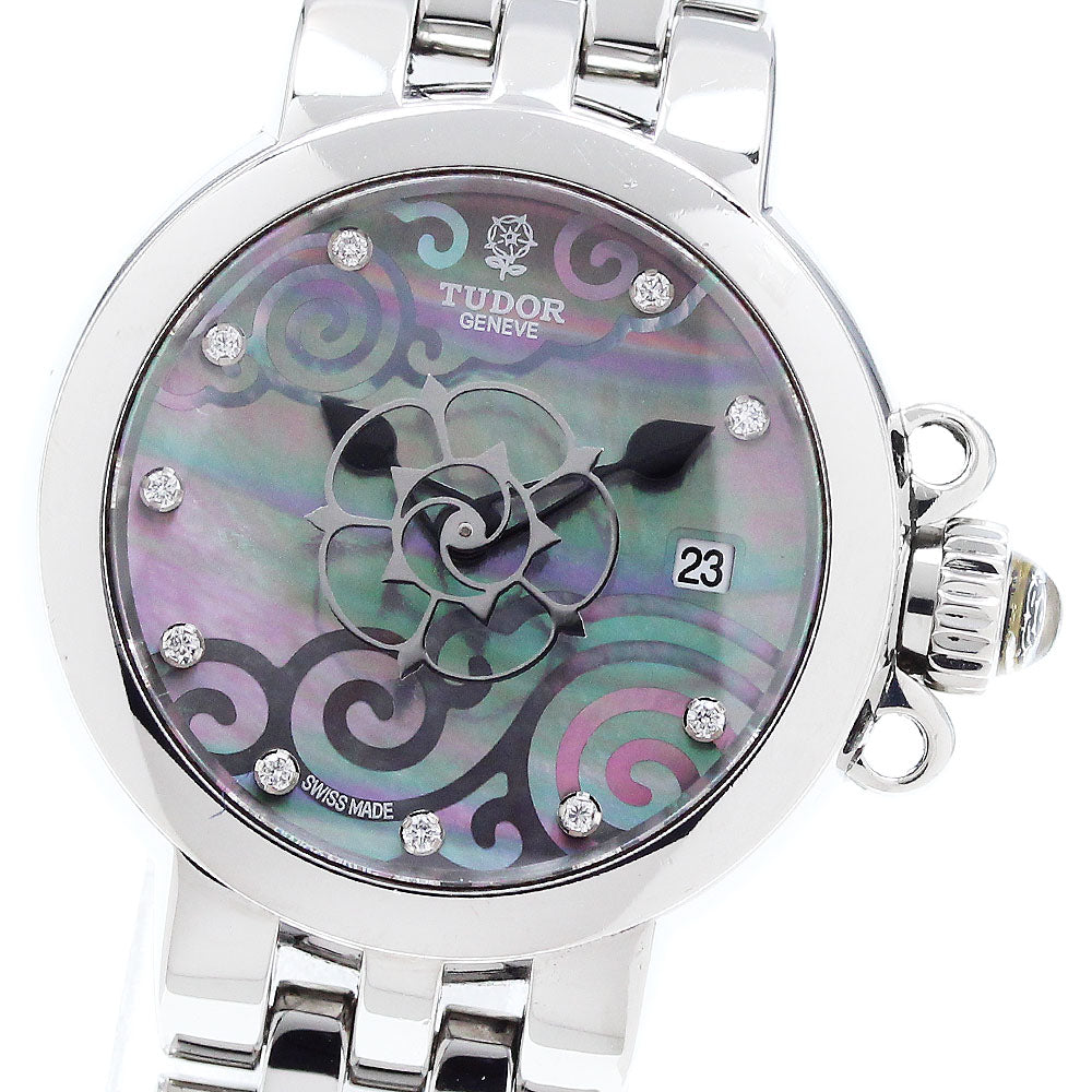 TUDOR Claire de Rose 35100 Date 10P diamond shell Dial Automatic Ladies Watch_909540