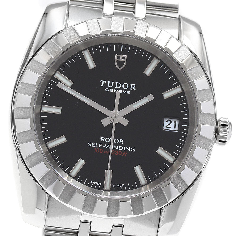 TUDOR Classic 21010 Date Black Dial Automatic Men's Watch_909546