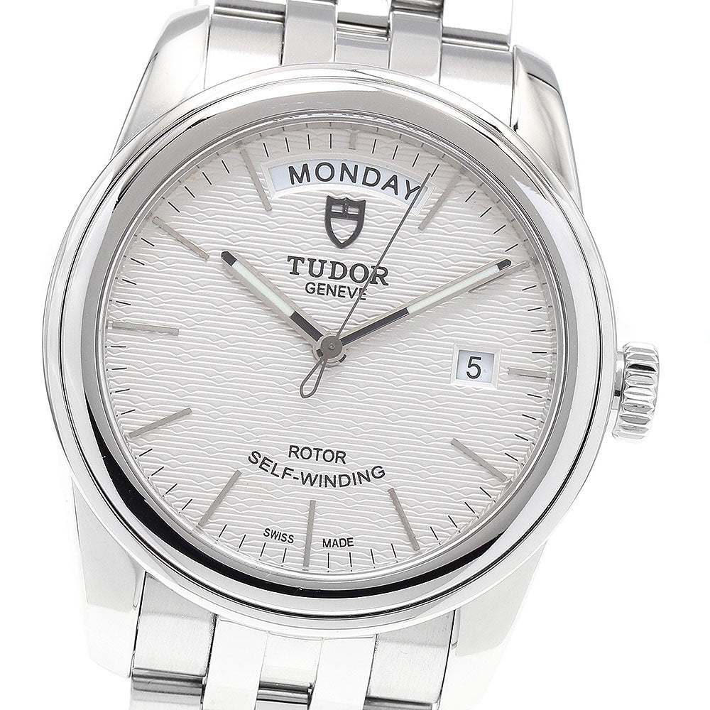 TUDOR Glamor Day Date 56000 Silver Dial Automatic Men's Watch_909547