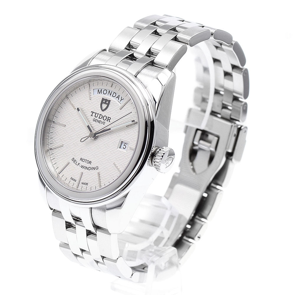 TUDOR Glamor Day Date 56000 Silver Dial Automatic Men's Watch_909547