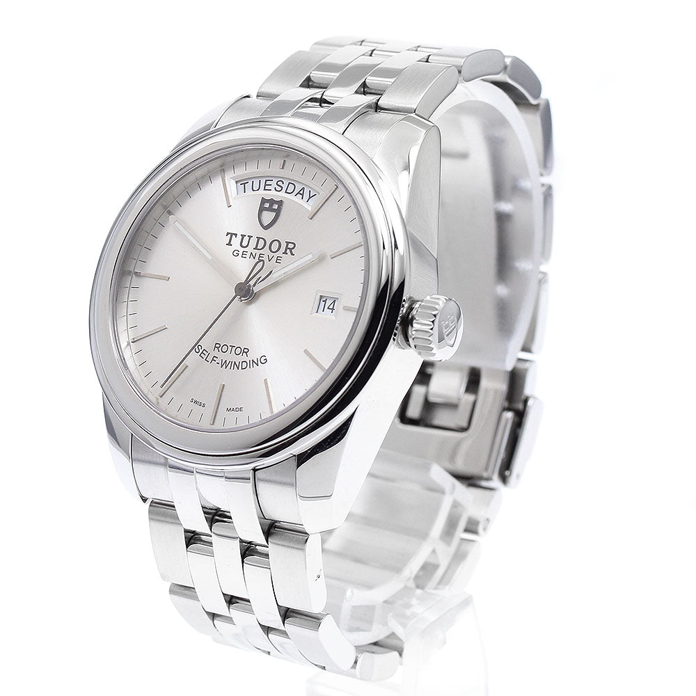 TUDOR Glamor Day Date 56000 Silver Dial Automatic Men's Watch_909548