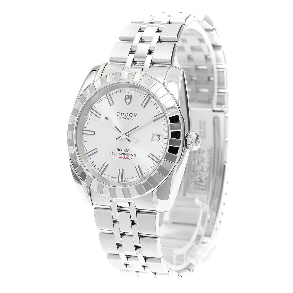 TUDOR Classic 21010 Date Silver Dial Automatic Men's Watch_909549