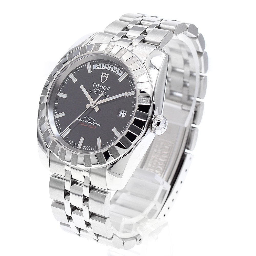 TUDOR Classic Date Day 23010 Black Dial Automatic Men's Watch_909551