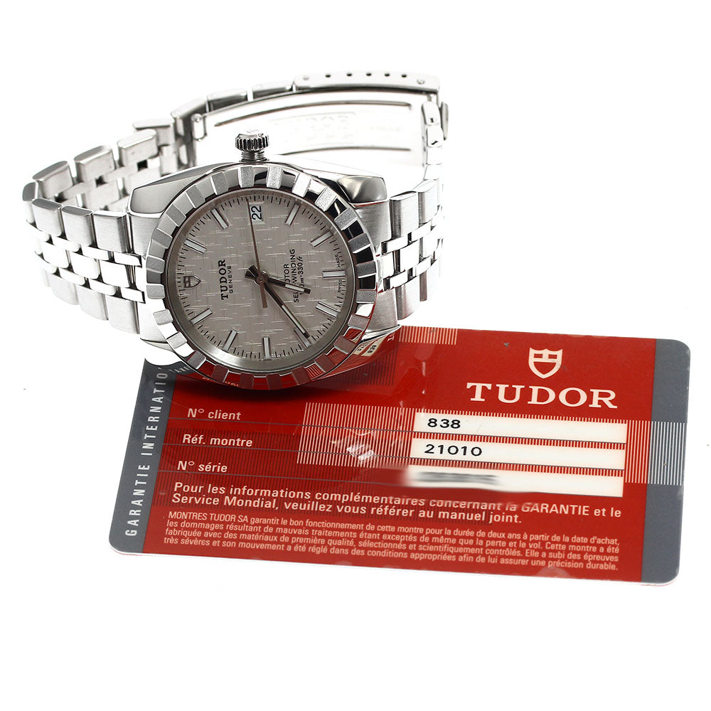 TUDOR Classic 21010 Date Silver Dial Automatic Men's Watch_909552