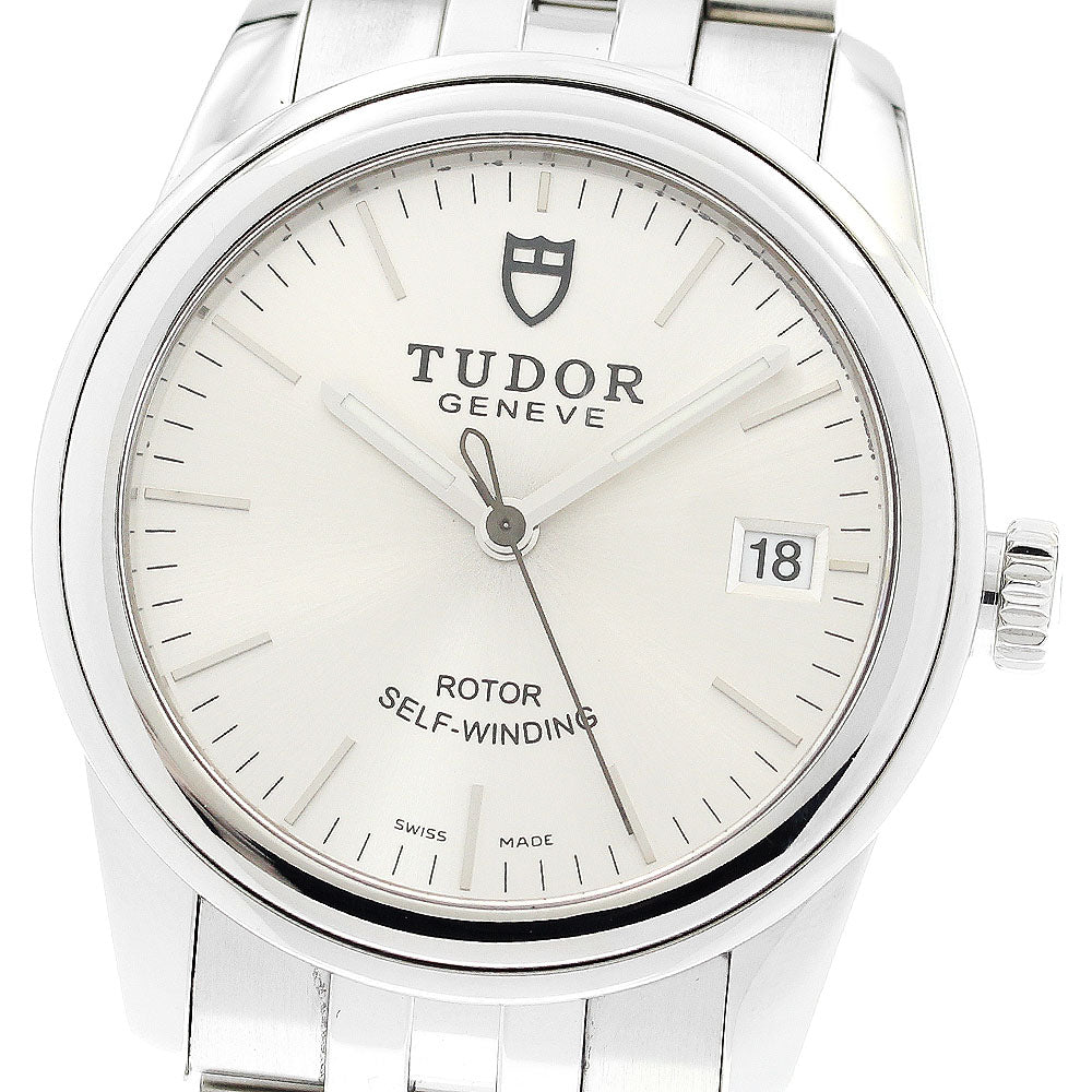 TUDOR Glamour 55000 Date Silver Dial Automatic Men's Watch_909553
