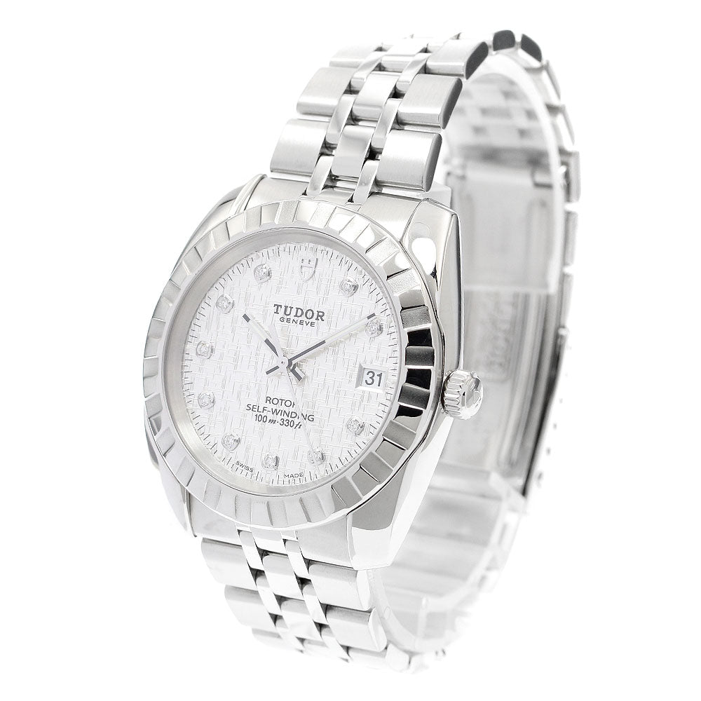 TUDOR Classic 21010 10P diamond Silver Dial Automatic Men's Watch_909554