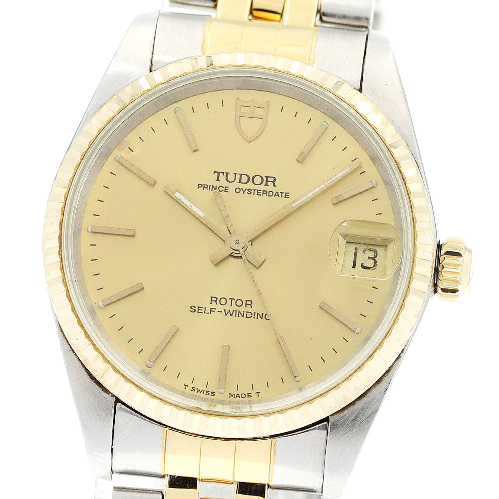 TUDOR Prince Oyster Date 72033 gold Dial Automatic Boy's Watch_909555