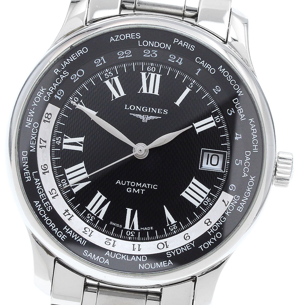 LONGINES Master collection L2.631.4 GMT black Dial Automatic Men's Watch_909565