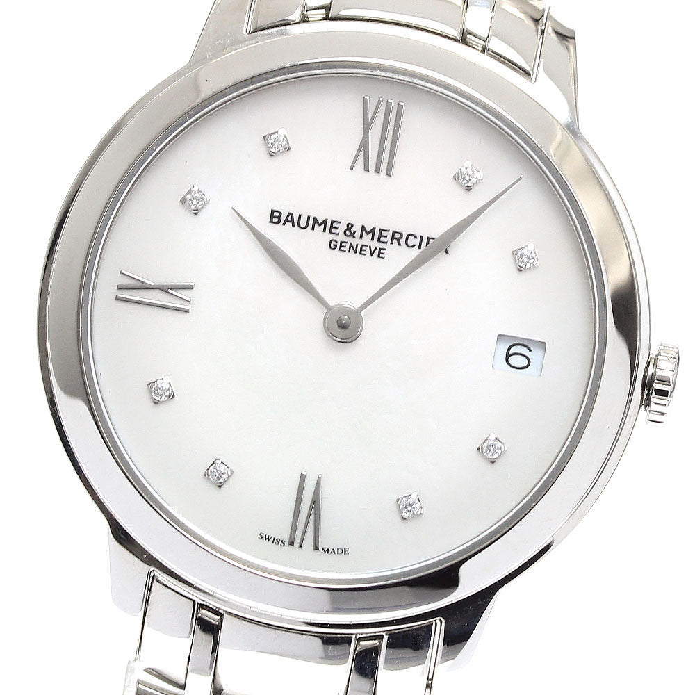 Baume & Mercier Classima MOA10326 8P diamond White shell Dial Quartz Ladies Watch_909566