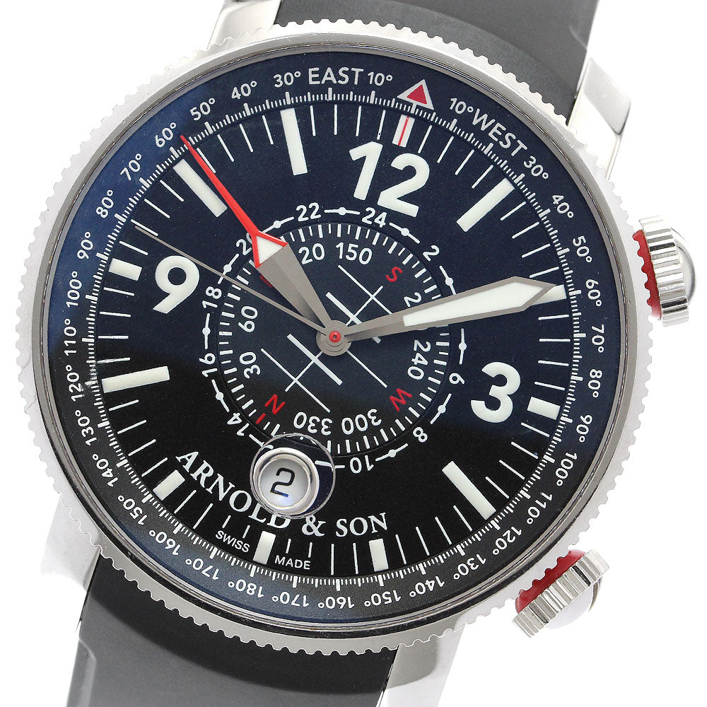 ARNOLD & SON Scout Night Flight 1AZBS Date black Dial Automatic Men's Watch_909572