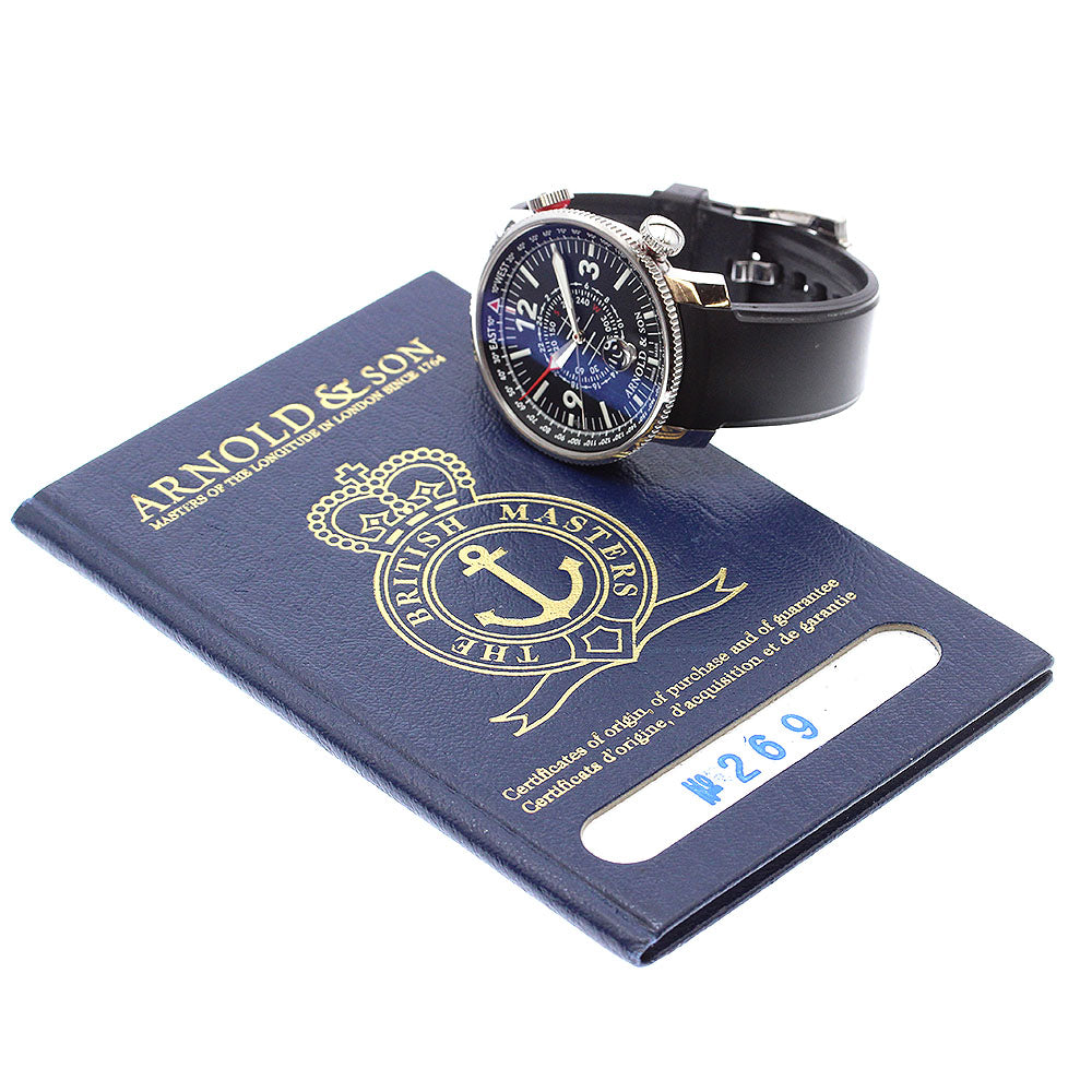 ARNOLD & SON Scout Night Flight 1AZBS Date black Dial Automatic Men's Watch_909572