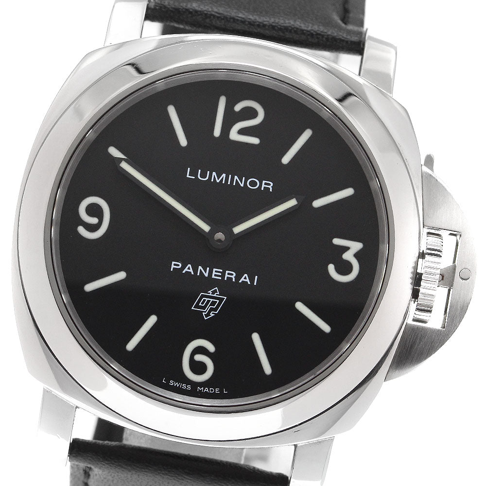 PANERAI Luminor base logo PAM00000 black Dial Hand Winding Men's Watch_909578
