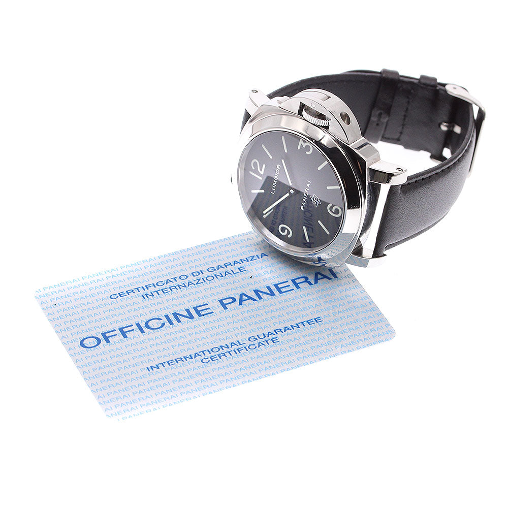 PANERAI Luminor base logo PAM00000 black Dial Hand Winding Men's Watch_909578