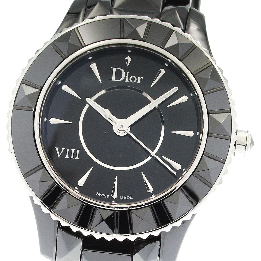 Dior Yuit CD1231E0 Diamond black Dial Quartz Ladies Watch_909589