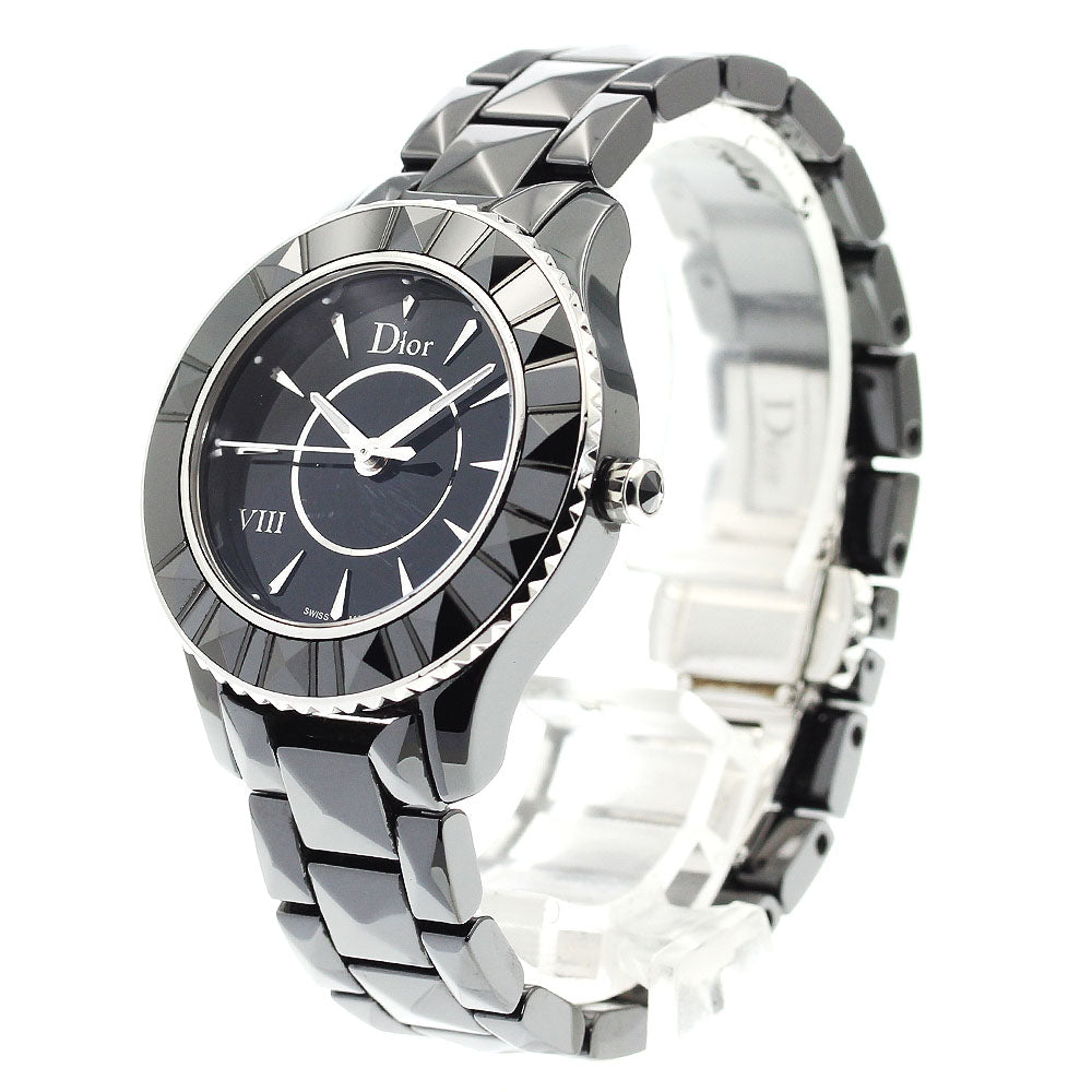 Dior Yuit CD1231E0 Diamond black Dial Quartz Ladies Watch_909589
