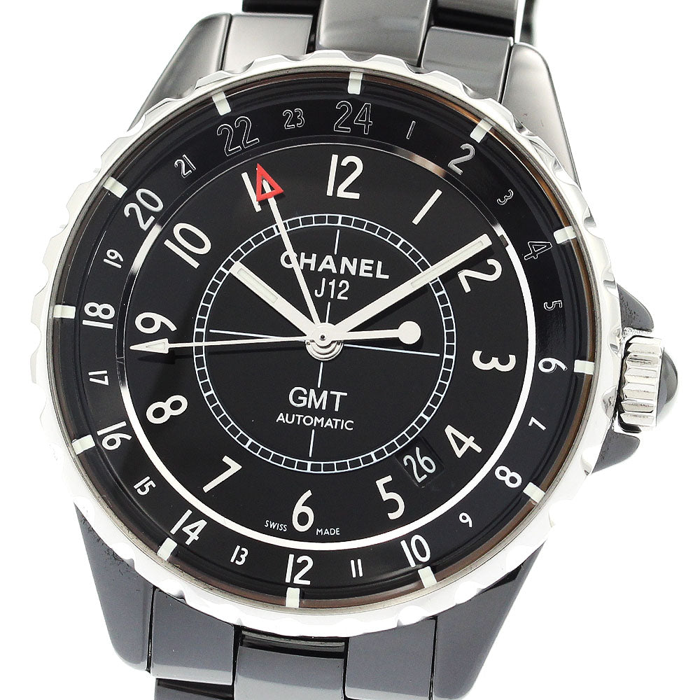 CHANEL J12 GMT H3102 Black ceramic black Dial Automatic Men's Watch_909593