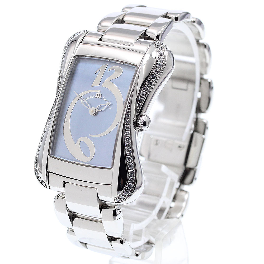 Maurice Lacroix Divina DV5012 Date Blue shell Dial Quartz Ladies Watch_909597