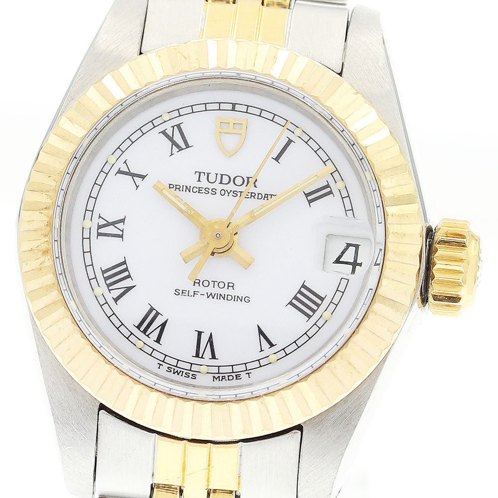TUDOR Princess Oyster Date 92313 Cal.2671 YG bezel Automatic Ladies Watch_909612