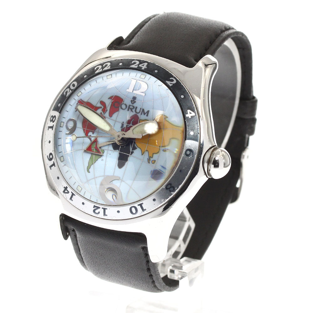 CORUM bubble 383.150.20 GMT date Light blue Dial Automatic Men's Watch_909613