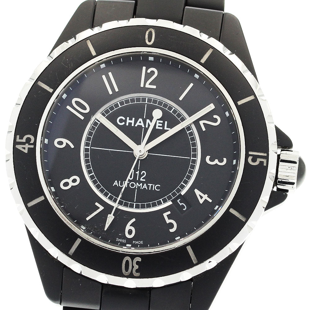 CHANEL J12 H3131 Matte Black Ceramic 42MM Automatic Men's Watch_909614