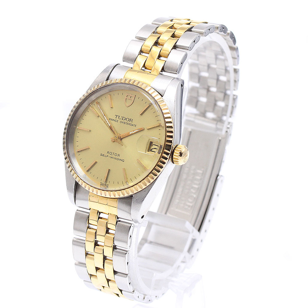 TUDOR Prince Oyster Date 72033 Cal.2824-2 YG bezel Automatic Boy's Watch_909617