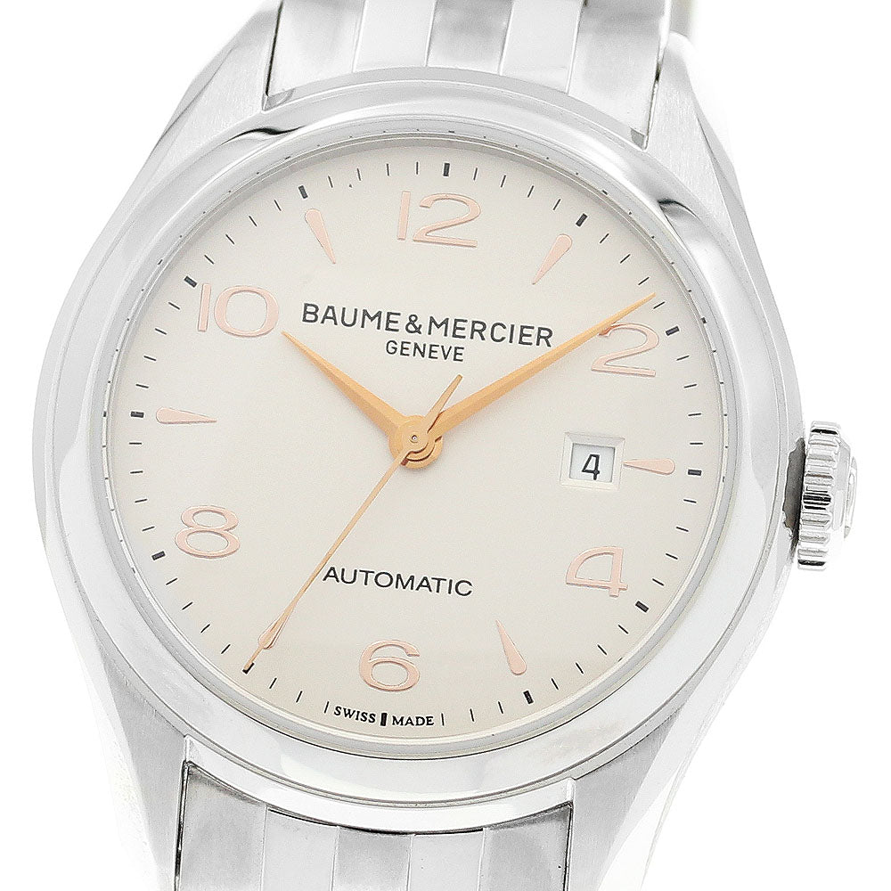 Baume & Mercier Clifton MOA10150 Date Silver Dial Automatic Ladies Watch_909623