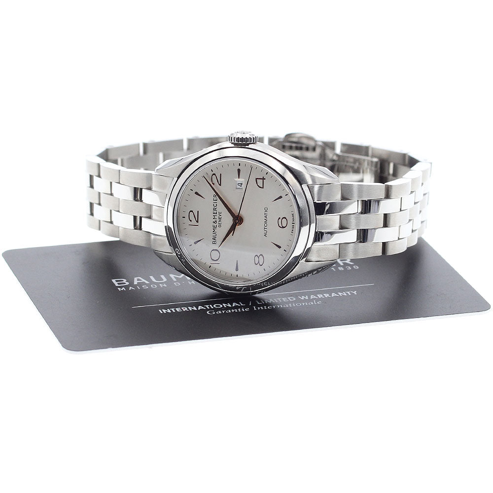 Baume & Mercier Clifton MOA10150 Date Silver Dial Automatic Ladies Watch_909623