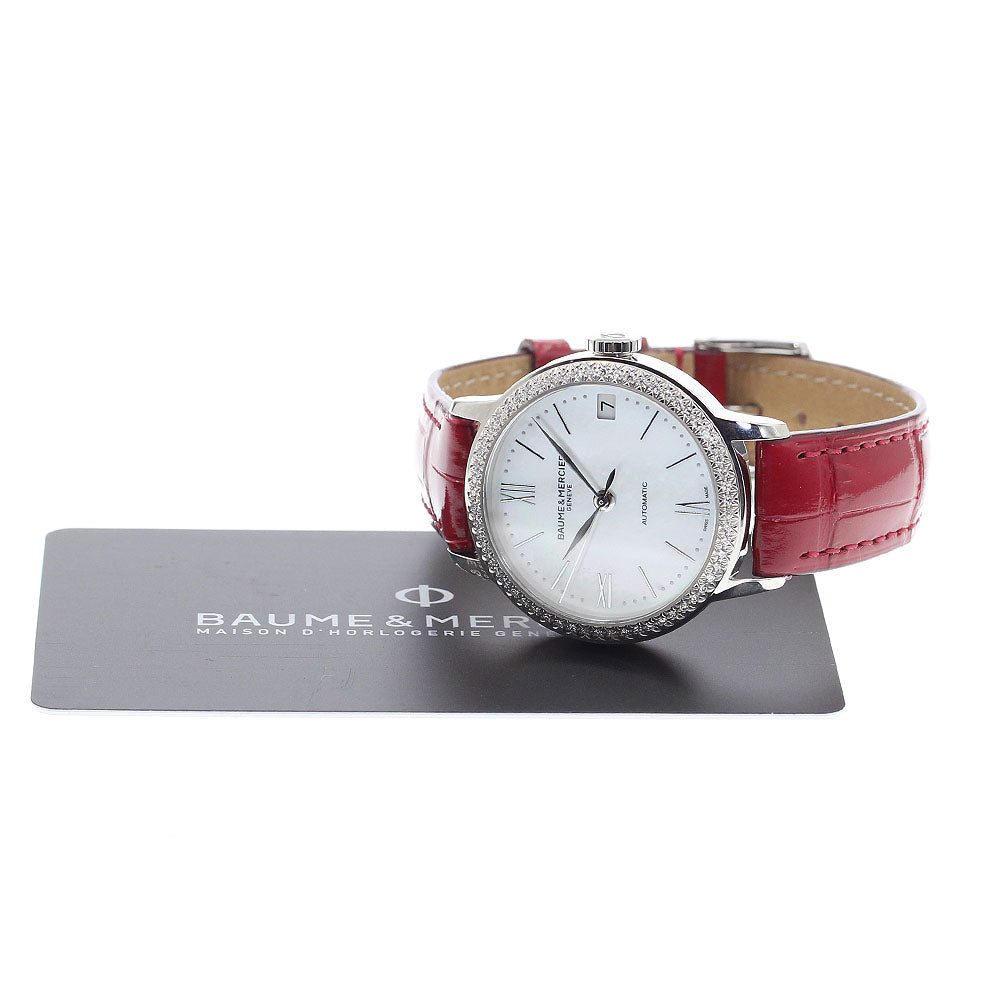 Baume & Mercier Classima M0A10546 Diamond Bezel White shell Dial Automatic Ladies Watch_909624
