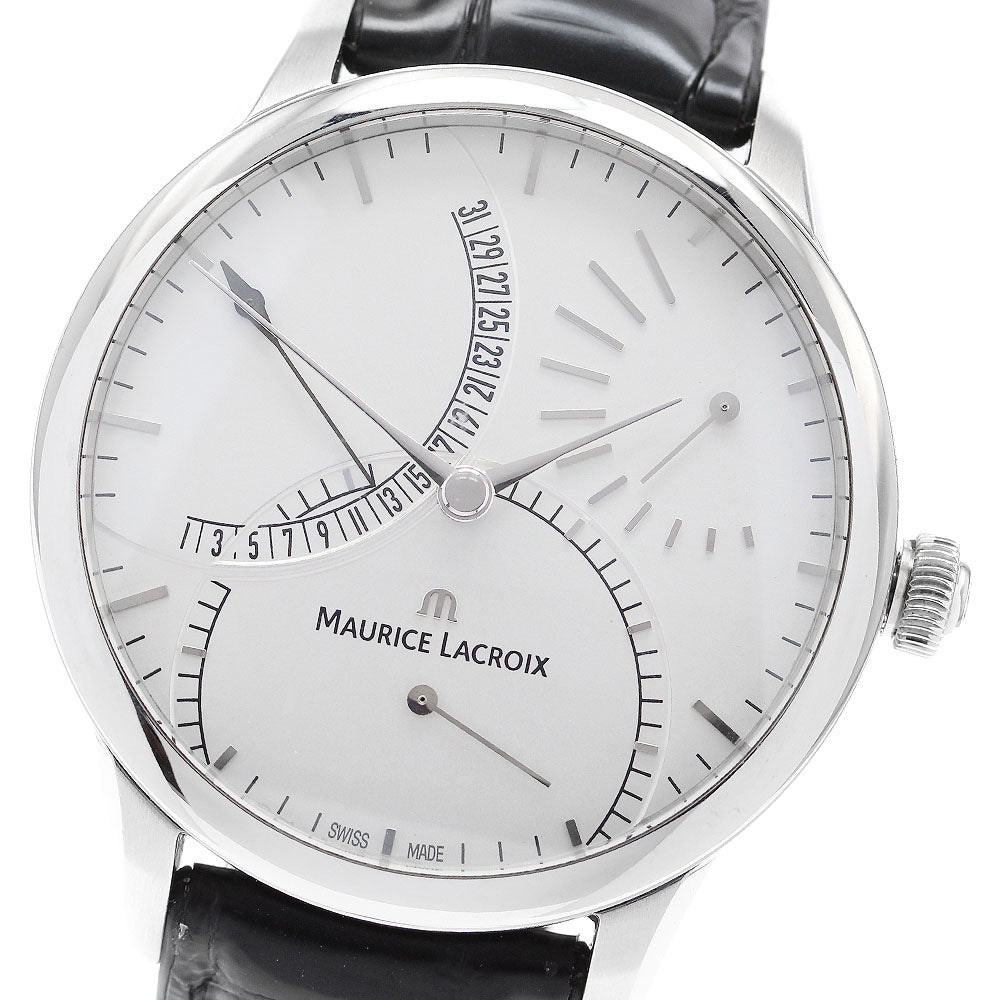 MAURICE LACROIX Masterpiece MP6508 Calandrier Retrograde Silver Dial Automatic Men's Watch_909626